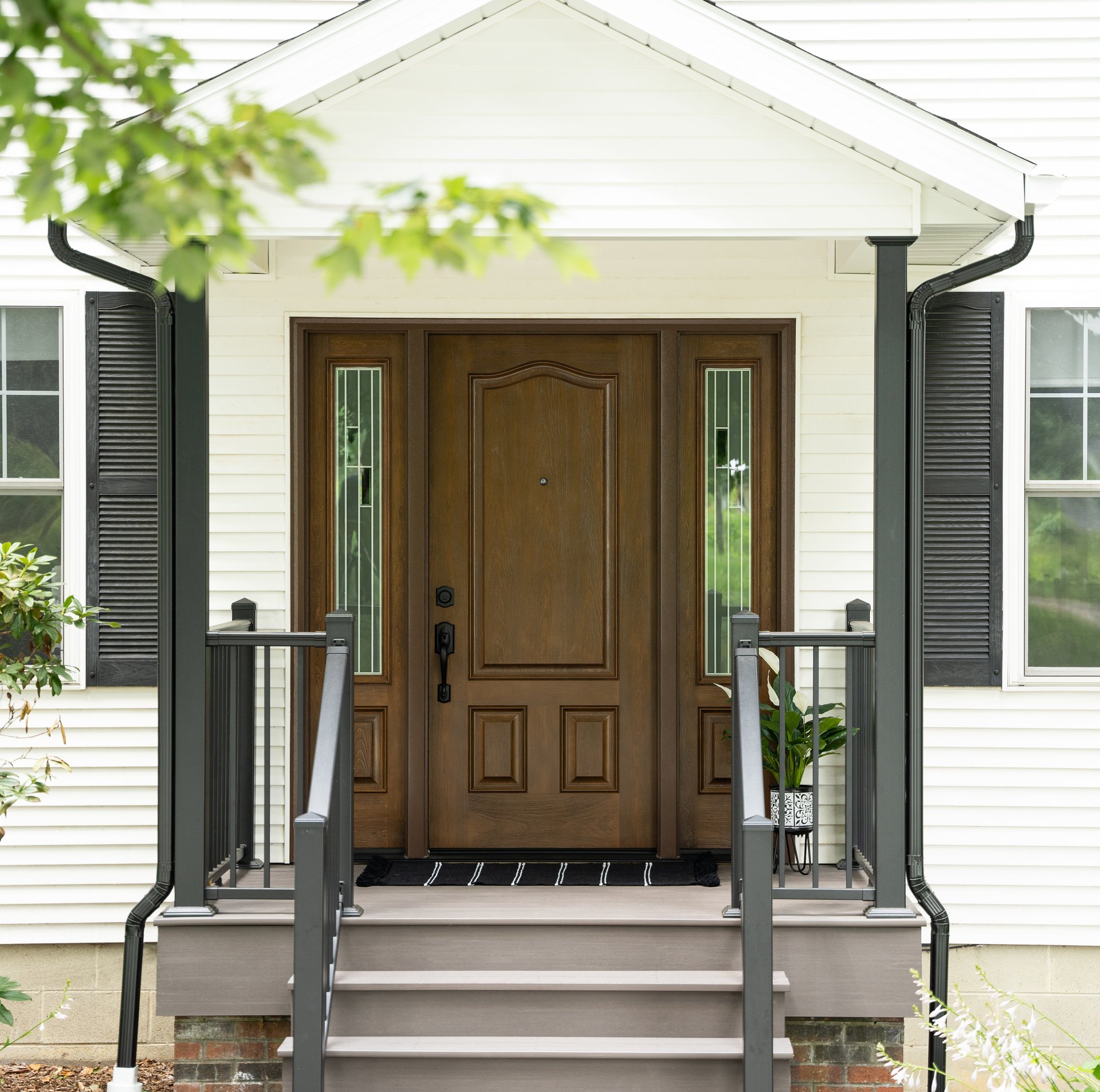 Fancy wooden door and window pains